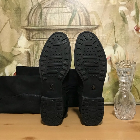 RACHEL Rachel Roy Tall Black Leather Boot - Picture 6 of 7